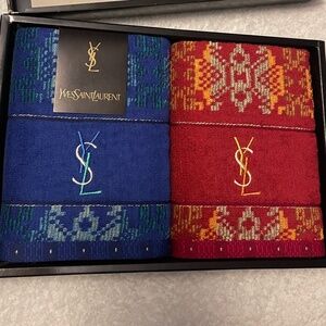 Vintage Yves Saint Laurent Towel Set – New in Box YSL rare the Collection